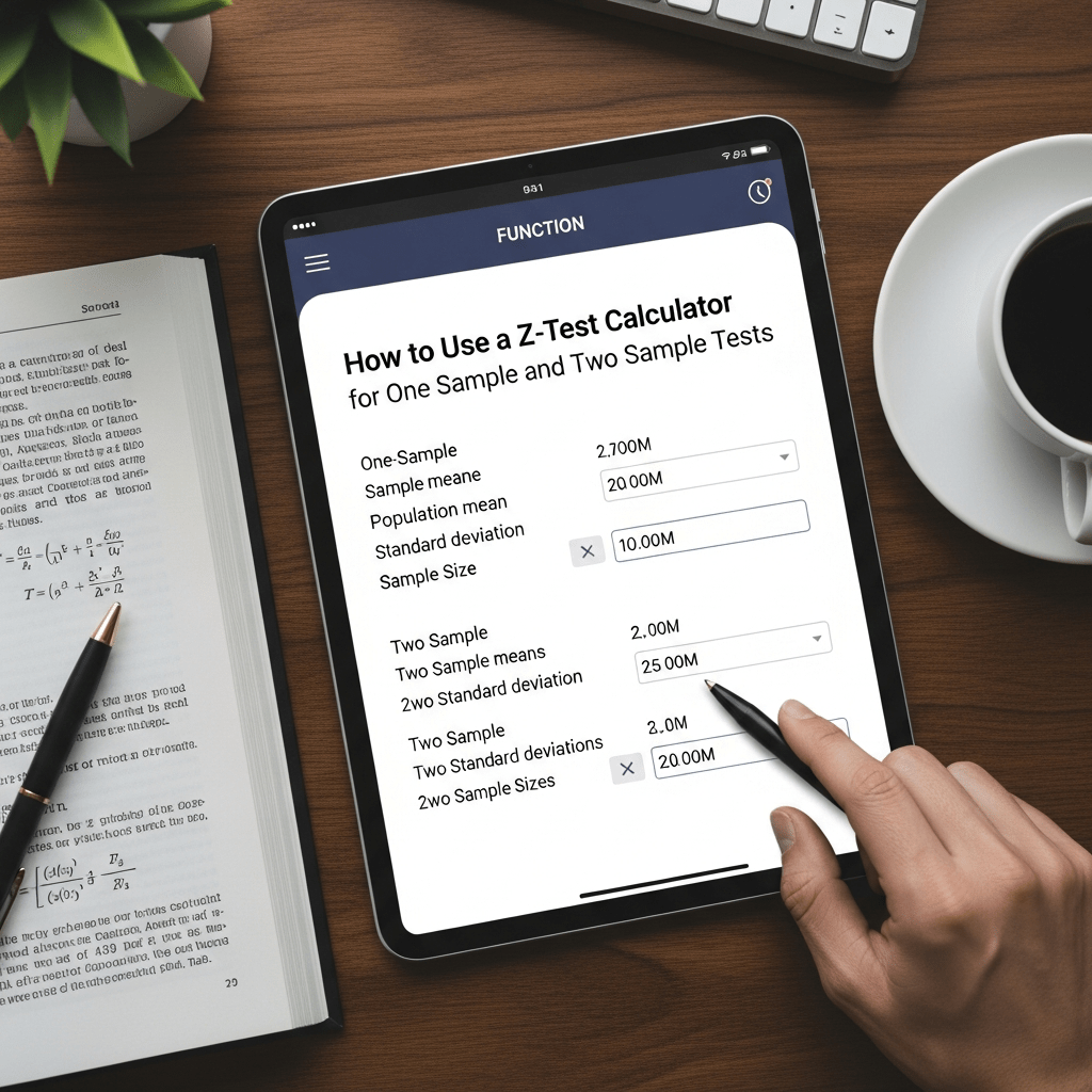 How to Use a Z-Test Calculator for One Sample and Two Sample Tests