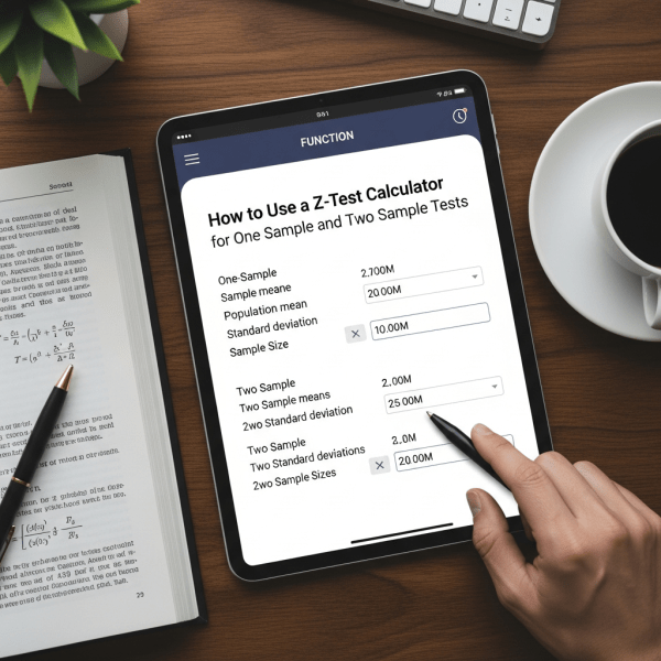 How to Use a Z-Test Calculator for One Sample and Two Sample Tests